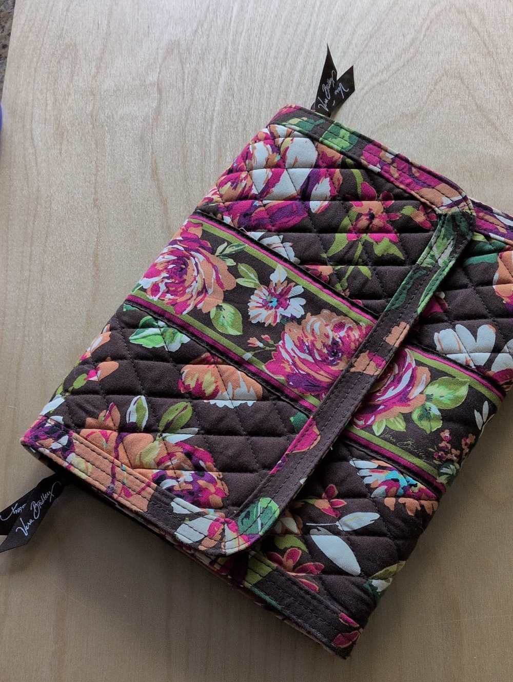 Vera Bradley Quilted Floral Jewelry  Storage Organizer in English Rose Pattern!